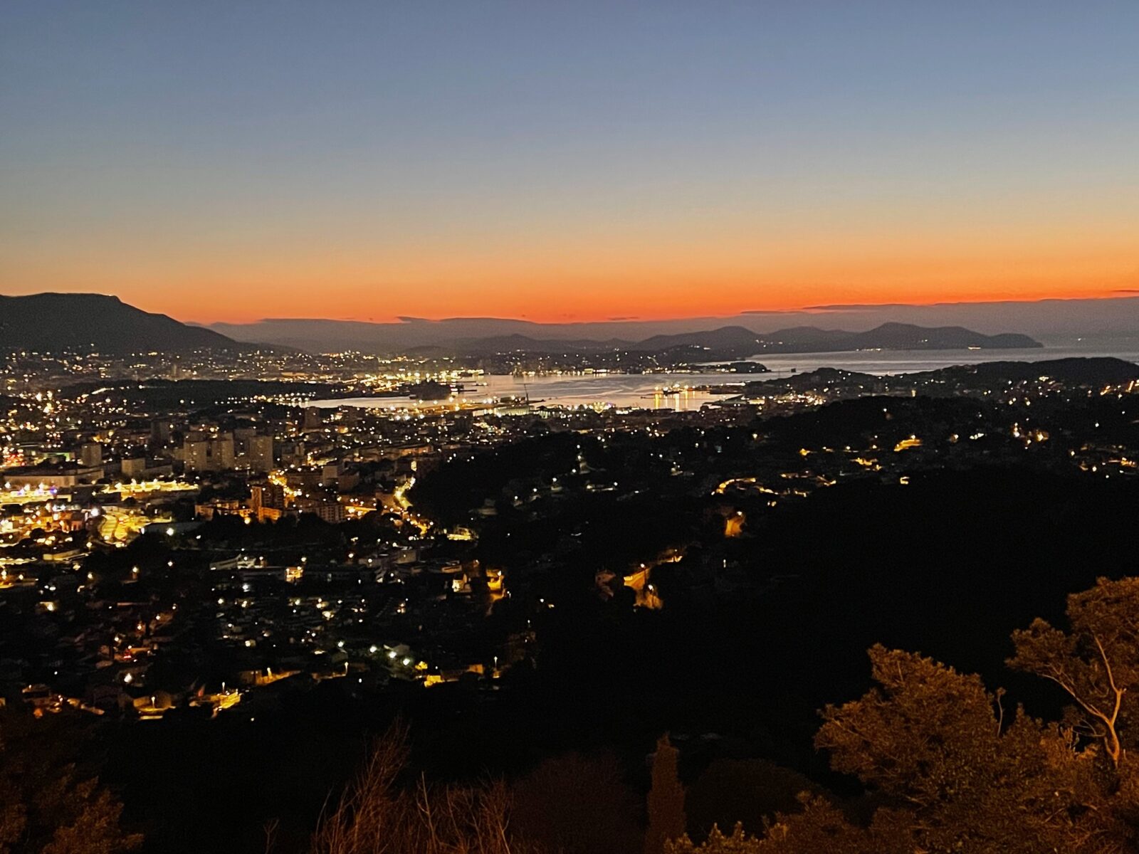 Paysage du Mont Faron à Toulon